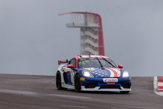 #17 Porsche 718 Cayman GT4 CLUBSPORT MR of James Rappaport and Todd Hetherington, TRG - The Racers Group, Am, Pirelli GT4 America, SRO America, Circuit of the Americas, Austin, Texas, April May 2021. | Sarah Weeks/SRO             