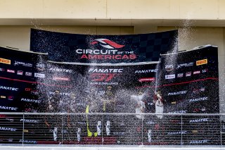 Podium, Pro-Am, Circuit of the Americas, Austin, Texas, April May 2021. | SRO Motorsports Group