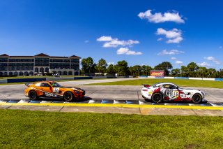 #16 Mercedes-AMG GT4 of John Allen and Kris Wilson, Capstone Motorsports, Am, Pirelli GT4 America, SRO America, Sebring International Raceway, Sebring, FL, September 2021.
 | Brian Cleary/SRO