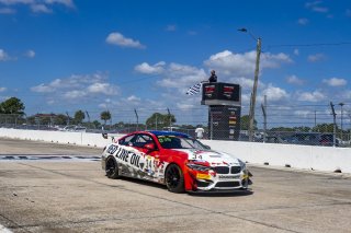 #34 BMW M4 GT4 of James Walker and Bill Auberlen, BimmerWorld Racing, Pro_am, Pirelli GT4 America, SRO America, Sebring International Raceway, Sebring, FL, September 2021.
 | Brian Cleary/SRO