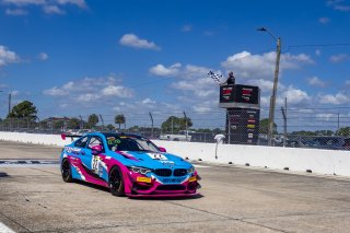 #22 BMW M4 GT4 of Cole Ciraulo and Tim Barber, CCR Racing/Team TFB, SL, Pirelli GT4 America, SRO America, Sebring International Raceway, Sebring, FL, September 2021.
 | Brian Cleary/SRO
