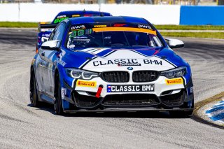 #11 BMW M4 GT4 of Stevan McAleer and Toby Grahovec, Classic BMW, SL, Pirelli GT4 America, SRO America, Sebring International Raceway, Sebring, FL, September 2021.
 | Brian Cleary/SRO