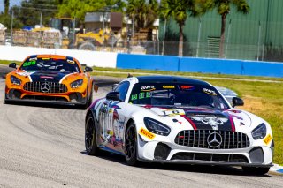 #16 Mercedes-AMG GT4 of John Allen and Kris Wilson, Capstone Motorsports, Am, Pirelli GT4 America, SRO America, Sebring International Raceway, Sebring, FL, September 2021.
 | Brian Cleary/SRO