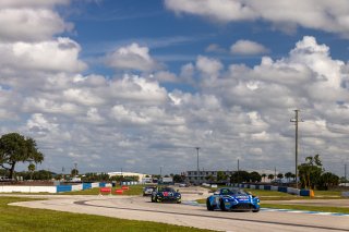 #2 Aston Martin Vantage AMR GT4 of Jason Bell and Andrew Davis, GMGRacing, Pro-Am, Pirelli GT4 America, SRO America, Sebring International Raceway, Sebring, FL, September 2021.
 | Regis Lefebure/SRO