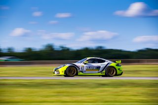#47 Porsche 718 Cayman GT4 CS MR of Matt Travis and Jason Hart, NOLASPORT, Pro-Am, Pirelli GT4 America, SRO America, VIRginia International Raceway, Alton, VA, June 2021. | Fabian Lagunas/SRO