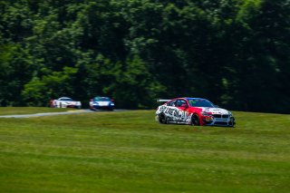 #34 BMW M4 GT4 of James Walker and Bill Auberlen, BimmerWorld Racing, Pro-Am, Pirelli GT4 America, SRO America, VIRginia International Raceway, Alton, VA, June 2021. | Fabian Lagunas/SRO