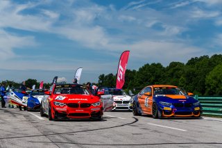 Race 2 Start, Pirelli GT4 America, SRO America, VIRginia International Raceway, Alton, VA, June 2021. | Fabian Lagunas/SRO
