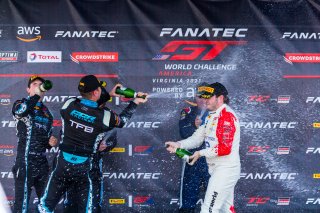 Podium, Pirelli GT4 America, SRO America, VA, VIRginia International Raceway, June 2021. | Fabian Lagunas/SRO