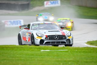 #35 Mercedes-AMG GT4 of Michai Stephens and Colin Mullan, Conquest Racing West, Silver, Pirelli GT4 America, SRO America, Road America, Elkhart Lake, Aug 2021. | SRO Motorsports Group