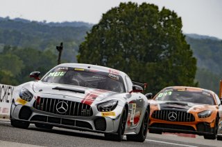 #35 Mercedes-AMG GT4 of Michai Stephens and Colin Mullan, Conquest Racing West, Silver, Pirelli GT4 America, SRO America, Road America, Elkhart Lake, Aug 2021. | Brian Cleary/SRO