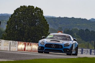#79 Mercedes-AMG GT4 of Christopher Gumprecht and Kyle Marcelli, RENNtech Motorsports, SL,Pirelli GT4 America, SRO America, Road America, Elkhart Lake, Wisconsin, August 2021. | Brian Cleary/SRO
