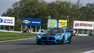 #79 Mercedes AMG GT4 of Chris Gumprecht, RENNtech Motorsports, GT America Powered by AWS, GT4, SRO America, Watkins Glen International raceway, Watkins Glen, NY, September 2021.
 | SRO Motorsports Group
