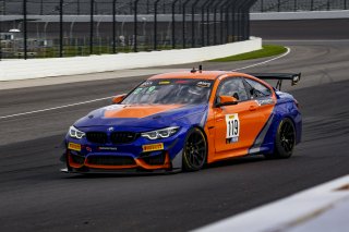 #119 BMW M4 GT4 of Sean Quinlan and Tom Dyer, Stephen Cameron Racing, Pro-Am, Pirelli GT4 America, SRO, Indianapolis Motor Speedway, Indianapolis, IN, USA, October 2021
 | Brian Cleary/SRO