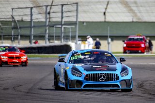 #79 Mercedes-AMG GT4 of Christopher Gumprecht and Kyle Marcelli, RENNtech Motorsports, SL, Pirelli GT4 America, SRO, Indianapolis Motor Speedway, Indianapolis, IN, USA, October 2021
 | Brian Cleary/SRO