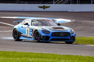 #79 Mercedes-AMG GT4 of Christopher Gumprecht and Kyle Marcelli, RENNtech Motorsports, SL, Pirelli GT4 America, SRO, Indianapolis Motor Speedway, Indianapolis, IN, USA, October 2021
 | Brian Cleary/SRO