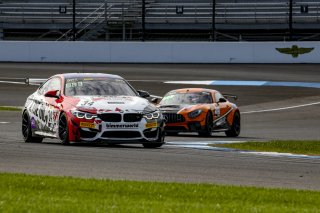 #34 BMW M4 GT4 of James Walker and Bill Auberlen, BimmerWorld Racing, Pro_am, Pirelli GT4 America, SRO, Indianapolis Motor Speedway, Indianapolis, IN, USA, October 2021
 | Brian Cleary/SRO