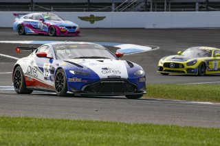 #15 Aston Martin Vantage AMR GT4 of Bryan Putt and Kenton Koch, BSPort Racing, ProAm, Pirelli GT4 America, SRO, Indianapolis Motor Speedway, Indianapolis, IN, USA, October 2021
 | Brian Cleary/SRO