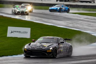 #888 Aston Martin Vantage AMR GT4 of Sean Whalen and Tigh Isaac, Zelus Motorsports, AM, Pirelli GT4 America, SRO, Indianapolis Motor Speedway, Indianapolis, IN, USA, October 2021
 | Brian Cleary/SRO