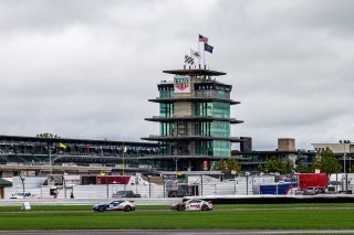 #66 Porsche 718 Cayman GT4 CLUBSPORT MR of Derek DeBoer and Spencer Pumpelly, TRG-The Racers Group, Pro-Am, Pirelli GT4 America, SRO, Indianapolis Motor Speedway, Indianapolis, IN, USA, October 2021
 | Sarah Weeks/SRO             