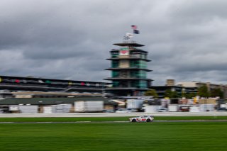 #35 Mercedes-AMG GT4 of Michai Stephens and Colin Mullan, Conquest Racing West, Silver, Pirelli GT4 America, SRO, Indianapolis Motor Speedway, Indianapolis, IN, USA, October 2021 | Sarah Weeks/SRO             