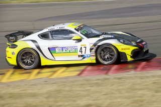 #47 Porsche 718 Cayman GT4 RS Clubsport of Scott Noble and Jason Hart, NOLASPORT, GT4 America, Pro-Am, SRO America, Watkins Glen International raceway, Watkins Glen, NY, July 2022..
 | SRO Motorsports Group