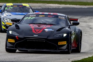 #50 Aston Martin Vantage AMR GT4 of Ross Chouest and Aaron Povoledo, Chouest Povoledo racing, GT4 America, Pro-Am, SRO America, Road America, Elkhart Lake, WI, August 2022
 | Brian Cleary/SRO