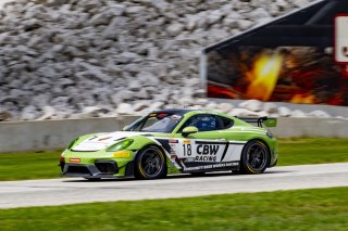 SRO America, Road America, Elkhart Lake, WI, August 2022#18 Porsche 718 Cayman GT4 RS Clubsport of Eric Filgueiras and Steven McAleer, RS1, GT4 America, Pro-Am
 | Brian Cleary/SRO