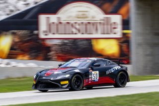 #50 Aston Martin Vantage AMR GT4 of Ross Chouest and Aaron Povoledo, Chouest Povoledo racing, GT4 America, Pro-Am, SRO America, Road America, Elkhart Lake, WI, August 2022
 | Brian Cleary/SRO