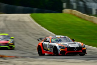 #35 Mercedes-AMG GT4 of Josh Hurley and Manny Franco, Conquest Racing, GT4 America, Silver, SRO America, Road America, Elkhart Lake, Wisconsin, August 2022.
 | Fred Hardy | SRO