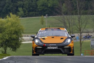 #19 Porsche 718 Cayman GT4 RS Clubsport of Alain Staid and Thomas Merrill, NOLASPORT, GT4 America, Pro-Am, SRO America, Road America, Elkhart Lake, WI, August 2022
 | Brian Cleary/SRO