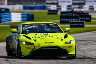 #55 Aston Martin Vantage AMR GT4 GT4 of Moisey Uretsky and Justin Piscitell, Accelerating Performance, GT4 America, Pro-Am, SRO America, Sebring Int’l Raceway, Sebring Florida, September 2022
 | Regis Lefebure/SRO