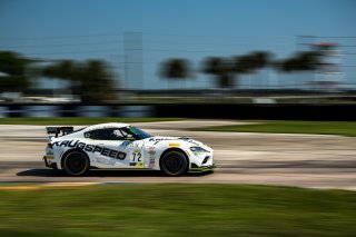 #72 Toyota GR Supra GT4 of Anthony Geraci and Jaden Lander, KRUGSPEED, GT4 America, Am, SRO America, Sebring International Raceway, Sebring, FL, September 2022.
 | SRO Motorsports Group