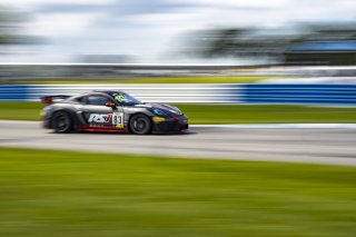 #83 Porsche718 Cayman GT4 RS Clubsport of Juan Martinez and Nelson Calle, RS1, GT4 America, Am, SRO America, Sebring International Raceway, Sebring, FL, September 2022.
 | Brian Cleary/SRO