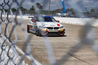 #82 BMW M4 GT4 of James Walker Jr. and Devin Jones, BimmerWorld, GT4 America, Pro-Am, SRO America, Sebring International Raceway, Sebring, FL, September 2022.
 | Brian Cleary/SRO
