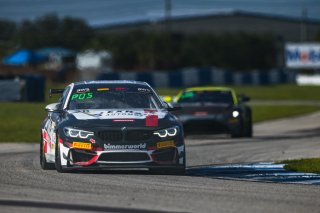 #36 BMW M4 GT4 of James Clay and Charlie Postins, BimmerWorld, GT4 America, Am, SRO America, Sebring International Raceway, Sebring, FL, September 2022.
 | Fabian Lagunas/SRO             