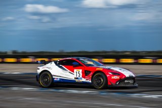 #15 Aston Martin Vantage AMR GT4 of Bryan Putt and Kenton Koch, BSPort Racing, GT4 America, Pro-Am, SRO America, Sebring International Raceway, Sebring, FL, September 2022.
 | SRO Motorsports Group