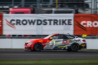 #51 BMW M4 GT4 of Austen Smith and Zac Anderson, Auto Technic Racing, GT4 America, Silver, SRO America, Indianapolis Motor Speedway, Indianapolis, Indiana, Oct 2022.
 | Fabian Lagunas/SRO        