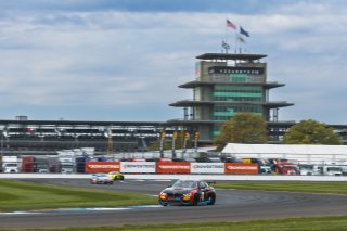 #80 BMW M4 GT4 of Todd Brown and Johan Schwartz, Rooster Hall Racing, GT4 America, Am, SRO America, Indianapolis Motor Speedway, Indianapolis, Indiana, Oct 2022.
 | Fabian Lagunas/SRO        