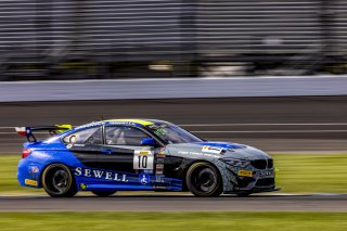 #10 BMW M4 GT4 of Tim Horrell and Toby Grahovec, Fast Track Racing, GT4 America, Pro-Am, SRO America, Indianapolis Motor Speedway, Indianapolis, Indiana, Oct 2022.
 | Regis Lefebure/SRO