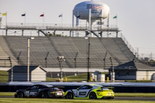 #83 Porsche718 Cayman GT4 RS Clubsport of Juan Martinez and Nelson Calle, RS1, GT4 America, Am, #47 Porsche 718 Cayman GT4 RS Clubsport of Scott Noble and Jason Hart, NOLASPORT, Pro-Am, SRO America, Indianapolis Motor Speedway, Indianapolis, Indiana, Oct  | Regis Lefebure/SRO