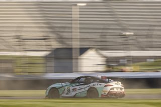 #68 Toyota GR Supra GT4 of Kevin Conway and John Geesbreght, Smooge Racing, GT4 America, Silver, SRO America, Indianapolis Motor Speedway, Indianapolis, Indiana, Oct 2022.
 | Regis Lefebure/SRO