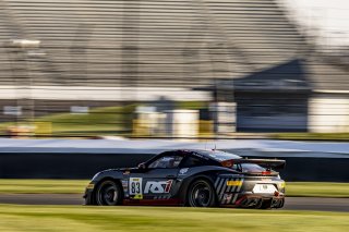 #83 Porsche718 Cayman GT4 RS Clubsport of Juan Martinez and Nelson Calle, RS1, GT4 America, Am, SRO America, Indianapolis Motor Speedway, Indianapolis, Indiana, Oct 2022.
 | Regis Lefebure/SRO