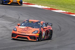 #427 Porsche 718 Cayman GT4 CLUBSPORT MR of Anthony Bartone and Andy Pilgrim, Regal Motorsports, GT4 America, Am, SRO America, New Orleans Motorsports Park, New Orleans, LA, May 2022.
 | Brian Cleary/SRO