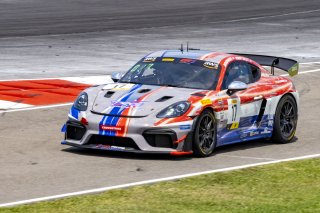 #17 Porsche 718 Cayman GT4 RS Clubsport of Dr. James Rappaport and Robert Orcutt, The Racers Group, GT4 America, Am, SRO America, New Orleans Motorsports Park, New Orleans, LA, May 2022.
 | Brian Cleary/SRO