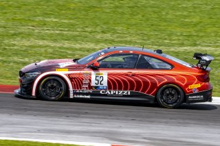 #52 BMW M4 GT4 of Tom Capizzi and John Capestro-Dubets, Auto Technic Racing, GT4 America, Pro-Am, SRO America, New Orleans Motorsports Park, New Orleans, LA, May 2022.
 | Brian Cleary/SRO