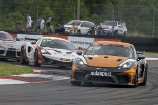 #19 Porsche 718 Cayman GT4 RS Clubsport of Alain Staid and Thomas Merrill, NOLASPORT, GT4 America, Pro-Am, SRO America, New Orleans Motorsports Park, New Orleans, LA, May 2022.
 | Brian Cleary/SRO