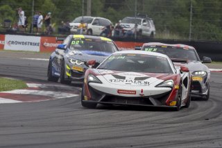 #26 McLaren 570S GT4 of Thomas Surgent and Michael O'Brien, Prive Motorsports/Topp Racing, GT4 America, Pro-Am, SRO America, New Orleans Motorsports Park, New Orleans, LA, May 2022.
 | Brian Cleary/SRO