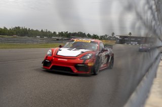 #19 Porsche 718 Cayman GT4 RS Clubsport of Francis Selldorff and Andrew Davis, ACI Motorsports, Pirelli GT4 America, Pro-Am, SRO America, NOLA Motorsports Park, New Orleans, LA, April 2023.
 | Brian Cleary/SRO