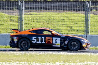 #8 Aston Martin Vantage AMR GT4 of Elias Sabo, Flying Lizard Motorsports, GT America Powered by AWS, GT4, SRO America, Sonoma Raceway, Sonoma, CA, April 2023.
 | Brian Cleary/SRO