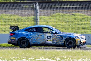 #438 BMW M4 GT4 of Robert Mau and Chris Allen, STR38 Motorsports, Pirelli GT4 America, Am, SRO America, Sonoma Raceway, Sonoma, CA, April 2023.
 | Brian Cleary/SRO